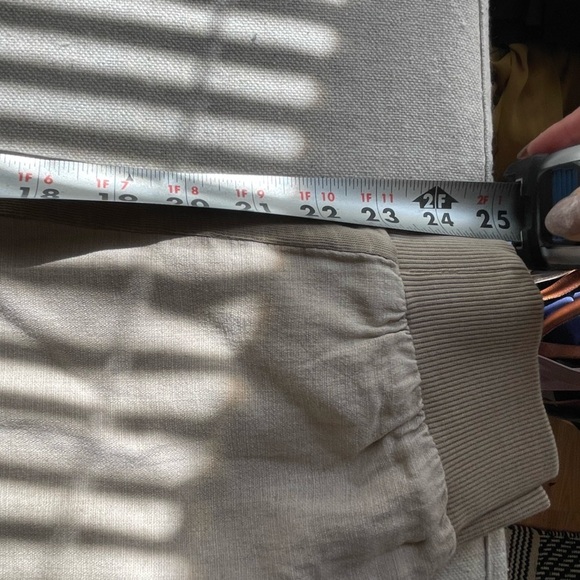 Splendid Tan Track Pants with Elastic Waistband and Tapered Fit - Picture 8 of 8